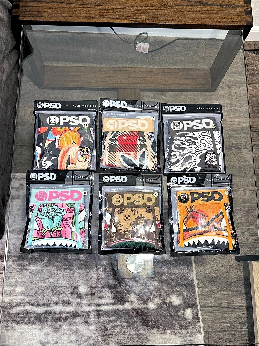 Brand New PSD Men's Boxer Briefs Size Medium NWT 6-Pack